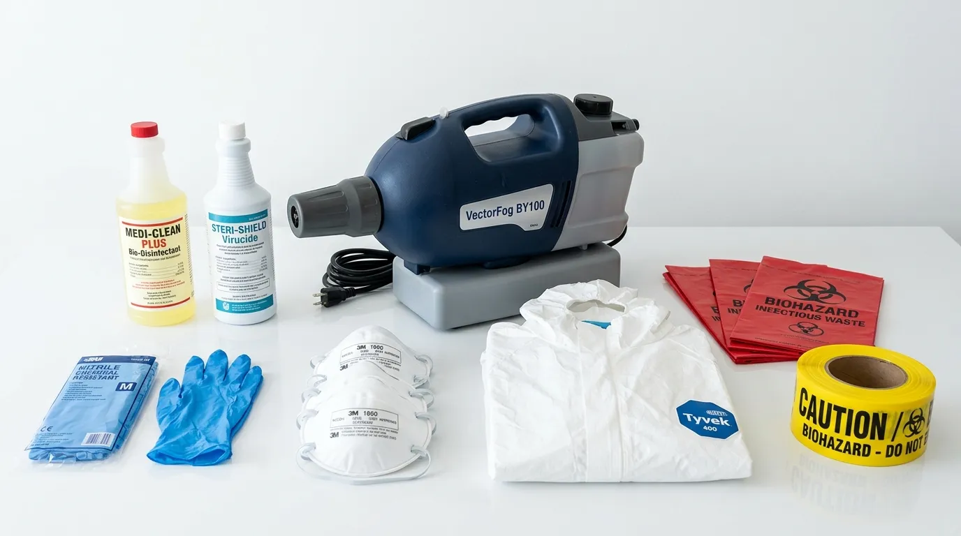 Professional biohazard remediation crew working in Oak Ridge